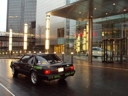 HP2g 110mpg economy hybrid V8 400hp engine General Motors Detroit